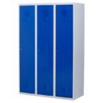 Driedelige brede lockerkast 3 deurs