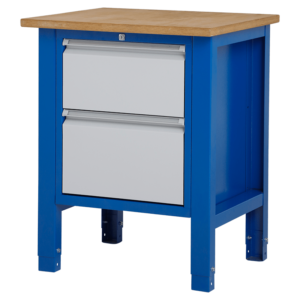 Werktafel met twee stevige laden - 72.5x62x85-90 cm