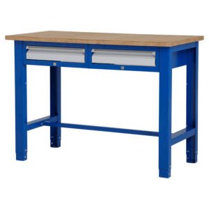 Medium Werktafel met twee laden - 124x62x85-90 cm