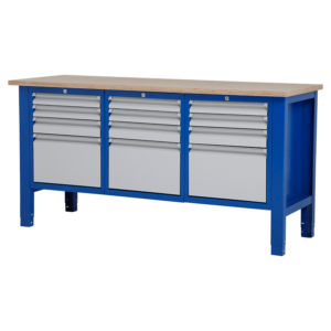 XL Werktafel - laden - 176.5x62x85-90 cm