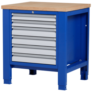 Premium Werkbank met zes laden - 80x70x85-90 cm