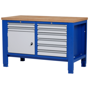 Premium Medium Werkbank laden en deur - 140x70x85-90 cm
