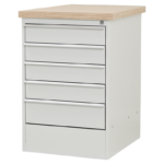 Modulaire werkbank - 5 grote laden