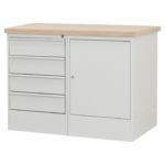 MTF-202 houten werkblad - grijs
