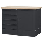 Modulaire werkbank - 4 laden en deur