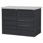 MTF-203 stalen werkblad zwart