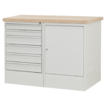 MTF-204 houten werkblad - grijs