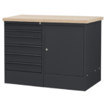Modulaire werkbank - 6 laden en deur