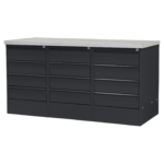 MTF-301 stalen werkblad zwart