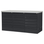 MTF-306 stalen werkblad zwart