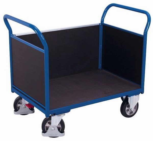 Driewandige trolley met zeefdrukplaat - 1.195 x 700 x 1.015 mm