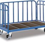 Driewandige trolley verticale steunen - 1.575 x 900 x 1.105 mm