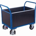 Vierwandige trolley met zeefdrukplaat - 1.195 x 700 x 1.015 mm