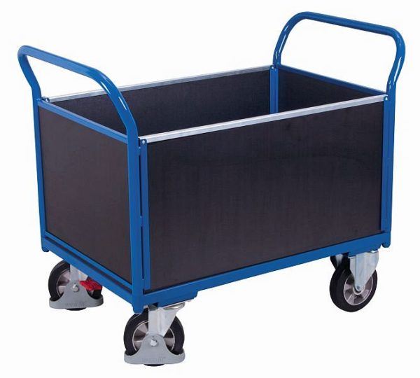 Vierwandige trolley met zeefdrukplaat - 1.195 x 700 x 1.015 mm